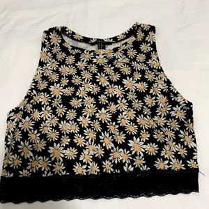 Daisy teen crop top